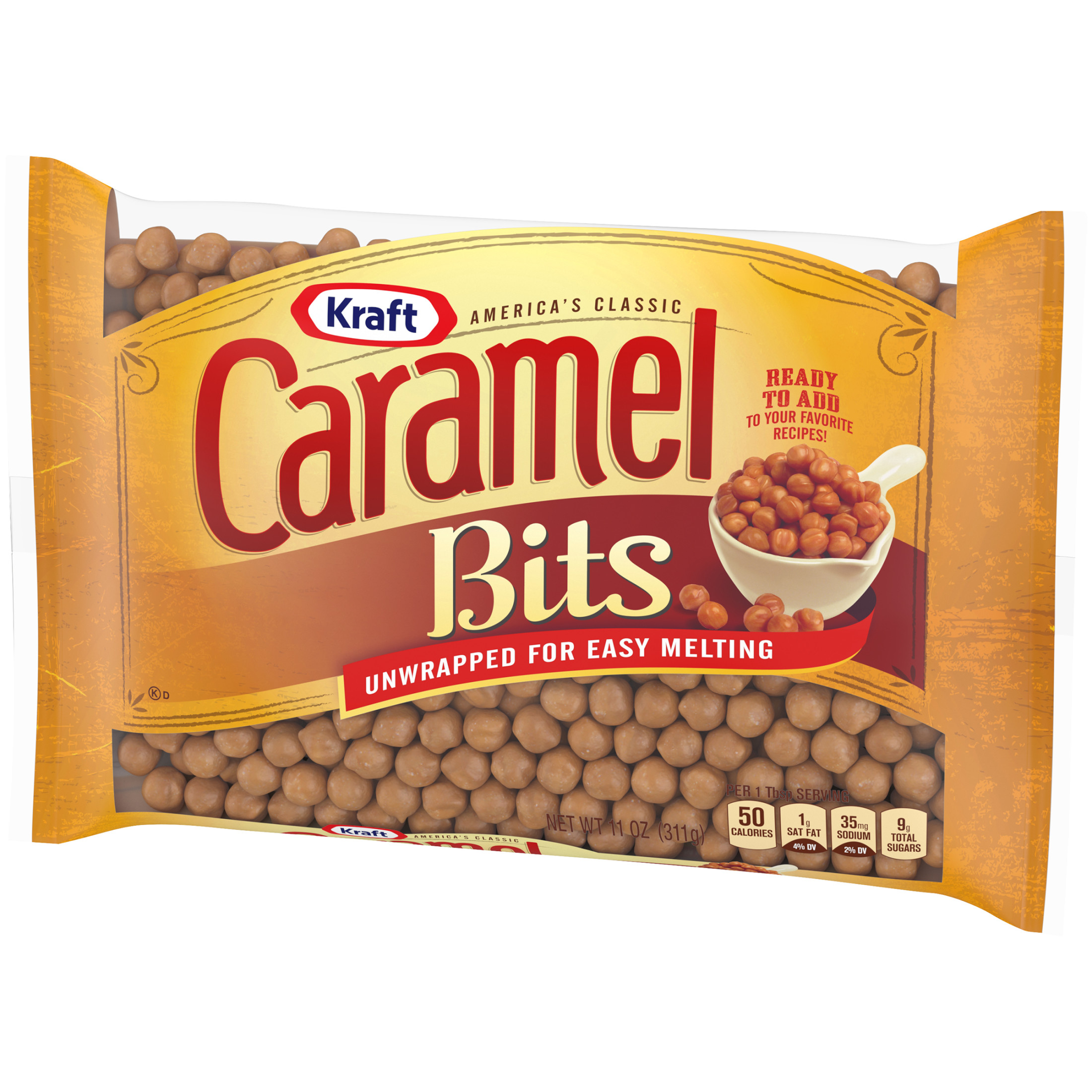 Kraft America's Classic Unwrapped Candy Caramel Bits for Easy Melting, 11 oz Bag - image 5 of 7