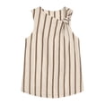 thumbnail image 5 of Jewelreauty Striped Sets for Women 2 Piece Sleeveless Knotted Tank Top and Shorts Casual Travel Summer Outfits (2XL, Beige), 5 of 7