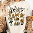 thumbnail image 2 of Tis the Season Retro Spooky Halloween T-Shirt, Autumn Vibes Essentials Tee, 2 of 6