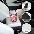 thumbnail image 6 of Round Car Trash Can 7×5.9in Waterproof, Durable, Not Easy To Fade, Easy To Install And Disassemble To Prevent Interior Pollution Palevioletred Moroccan Trellis Hand-Drawn Sketch_3, 6 of 7