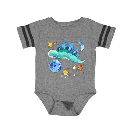 

Inktastic Stegosaurus Space Dinosaur with Stars and Planet Gift Baby Boy or Baby Girl Bodysuit