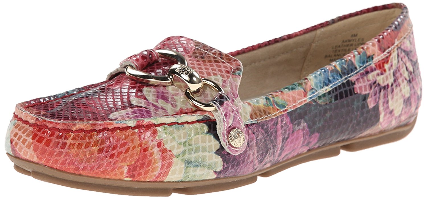 anne klein leather loafers