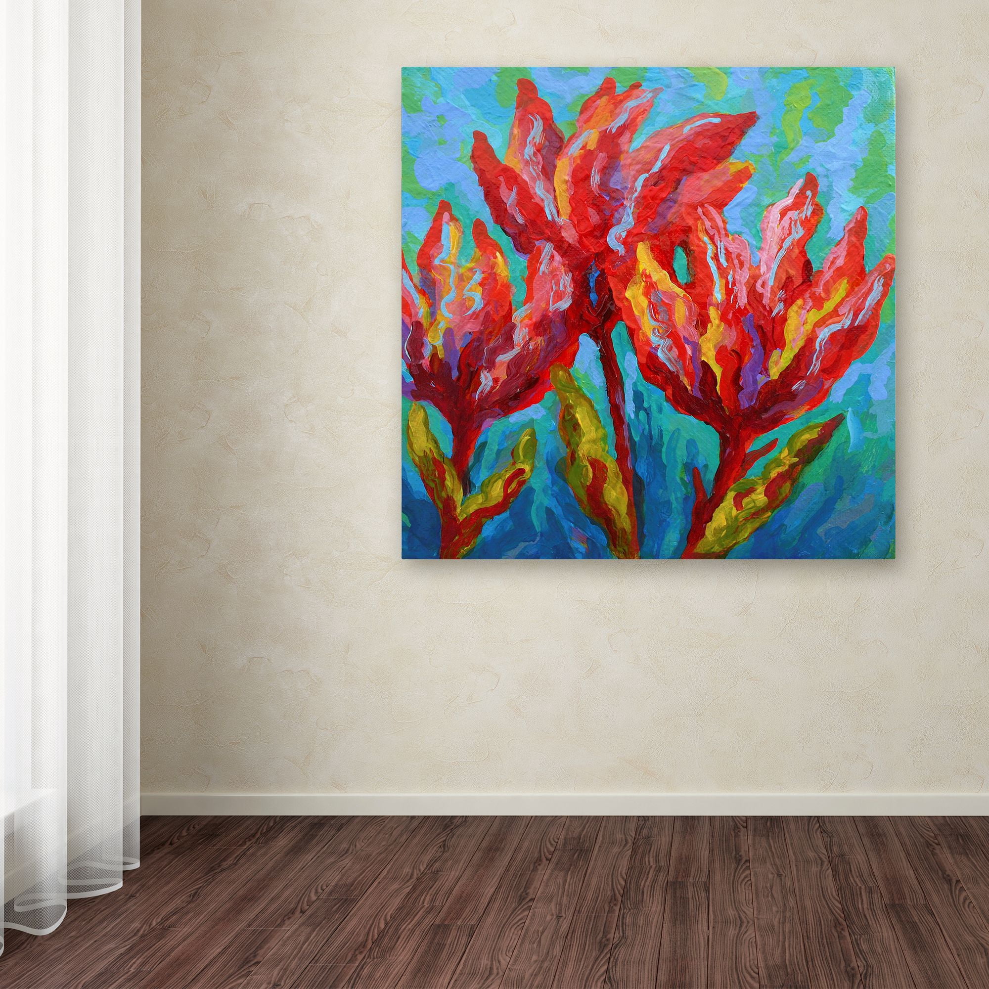 Trademark Fine Art 'Indian Paint Brush' Canvas Art by Marion Rose