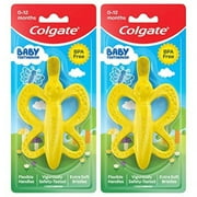 Colgate Baby Toothbrush and Teether, Bpa Free, 2 Count