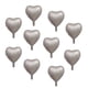 thumbnail image 2 of 10x 18 "globos de aluminio con forma de corazón de amor helio aire para fiesta boda cumpleaños Gris-plata Colcomx globos de papel de aluminio, 2 of 4