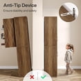 thumbnail image 6 of Tribesigns 75.39-Inch Wood Storage Cabinet, Tall Floor Cabinet with 2 Doors and 6 Shelves, 6 of 7