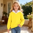 thumbnail image 2 of Tisuna Hoodies For Girls Child Loose Color Block Hoodie Teen And Youth Streetwear Long Sleeve Hoody Size 14-15 Years, 2 of 4