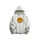 thumbnail image 1 of Smiley Patch Sudadera con capucha para hombre Hip Hop Athleisure Pullover Jacket Top para hombre con bolsillos laterales con cremallera, 1 of 4