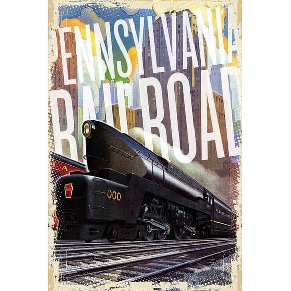 Marmont Hill "Pennsylvania Railroad" Painting Print on Canvas