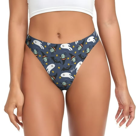 Lukts s Halloween A for G-String Thongs for Women -Sexy Low-Rise Panties with A Stretchy T-back  Perfect for Any Outfit  Available in XS-4XL-Large