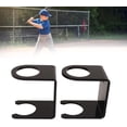 thumbnail image 3 of HUGFEGWE Baseball Bat Wall Stand Stylish Acrylic Display Shelf Rack for Home Stadium Office Collection, 2PCS for Baseball Enthusiasts (Black) CJB91-50068, 3 of 9