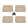 thumbnail image 5 of Westcharm Universal Replacement 4 Panels Privacy Curtain for 12' x 12' Gazebo (Outdoor Privacy Sidewalls Set Only) - Beige 144"W x 84"H Each Panel with C Rings, 5 of 10