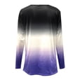 thumbnail image 5 of PVCS Blouse Décontractée à Manches Longues Col en V Imprimé Teinture sur Nœuds pour Femmes, 5 of 5