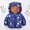 Navy, variant on Fesfesfes Kids Toddler Unisex Hooded Puffer Jacket with Bear Ears Full Zip All-Over Printed Winter Coat for Boys Girls Ages 1-8 Years