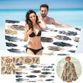thumbnail image 1 of Yhsdtq , Prix Inégalable, Serviette de Plage en Microfibre, Couverture Super Légère, Séchage Rapide, Résistante au Sable, Multi-Usage, pour Voyage, Piscine, 30x60 Pouces, Absorbante, Compacte / 100 % Polyester, Multicolore, 1 of 7