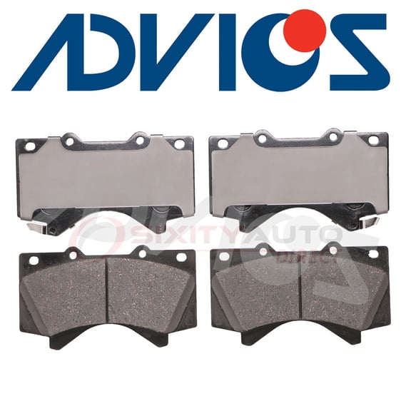 ADVICS Front Disc Brake Pad Set compatible with Toyota Tundra 2007-2018