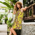 thumbnail image 2 of KLL Chicken Cartoon Pattern Womens Summer Dresses 2025,Loose Round Neck Sleeveless Sundresses Tank Dresses with Pockets, 2 of 7