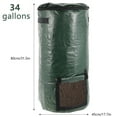 thumbnail image 2 of OUSITAID Organic Compost Bag  Organic Waste Bag 2 Sizes  Eco-Friendly and Convenient Compostable Small Kitchen Food Scrap Waste Bags  Garden Composting, 2 of 5