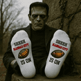 thumbnail image 2 of Kansas City, Football Fan Socks – “SHHHH, The Game Is On” (Team Color Options), 2 of 7