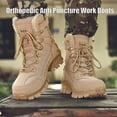thumbnail image 2 of Mens Orthopedic Support Anti-Puncture Work Boots Waterproof Anti-Sprain Hiking Boots, Hiking Safety Orthopedic Boots for Men, 2 of 7