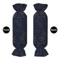 thumbnail image 2 of Gaeub Navy Dark Blue Print Candy Pillow Cylindrical Pillows,Candies Shaped Accent Throw Pillow Including pillow core, for Couch Bed Sofa Living Room 22.4 x 9.8Inches, 2 of 8