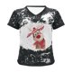 thumbnail image 3 of Puntoco Mujeres Casual Loose Christmas Elk Cuello en V Camisetas de manga corta Hombres Mujeres tops Puntoco Puntoco-8752, 3 of 6
