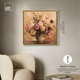 thumbnail image 5 of Burgundy Flower Afternoon Canvas Floral Glam Art by Art Remedy, Gold Frame, 30" x 30", 5 of 7
