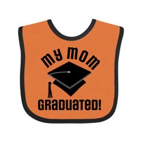Inktastic My Mom Graduated Boys or Girls Baby Bib