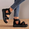 thumbnail image 4 of Women's Platform Thick-Soled Sandals Roman One-Strap Soft Fairy-Style Sandals for Women Summer Beach Shoes Fashion, 4 of 5