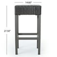 thumbnail image 2 of Colina Outdoor 3 Piece Wicker Bar Island Set, Multibrown, 2 of 12