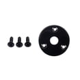 thumbnail image 1 of SHISUYAN Round Guitar Jack Plate Indented 1/4 Inch Guitar Pickup Output Input Jack Socket Plate Metal Jack Plate With Screws for Electric Guitar Bass (Black), 1 of 8