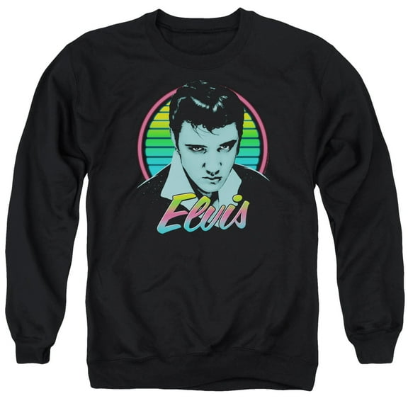 Elvis Presley - Neon King - Crewneck Sweatshirt - Large