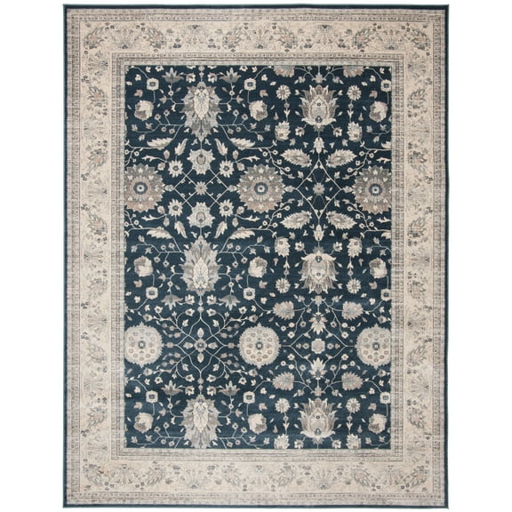 SAFAVIEH Vintage Hiren Oriental Area Rug, Dark Blue/Beige, 8' x 10'