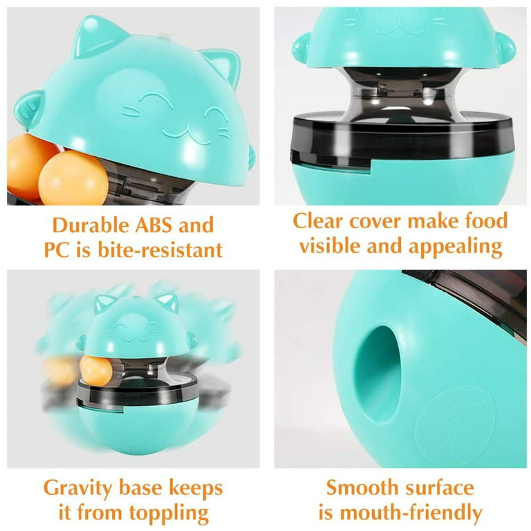 Interactive Cat Toy Slow Feeder for Indoor Cats Dogs Kitten Toys Treat Maze Cats  Puzzle Feeder Non Slip Cat Bowl Treat Dispenser