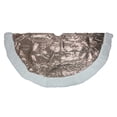 thumbnail image 2 of Northlight 48" Brown and White Paillette Sequins Round Christmas Tree Skirt, 2 of 3