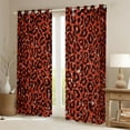 thumbnail image 2 of Feelyou Glitter Cheetah Print Black Out Curtains for Adult, Bling Fashion Art Curtains Pack of 2 (42x63 Each), Red Chic Abstract Bedroom Curtains, Window Curtains Bedroom Decor, 2 of 6