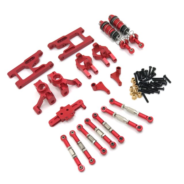 Accesorios RC Arm Swing Swing Multicolor Metal Stildy Universal Remote Control Cars Herramientas Conjunto de reemplazo para 12428 12423 Rojo 1 set Inevent FN001570-03