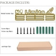 thumbnail image 5 of 1 Set Iron Medal Holder Frame Medals Display Hanger Rack with Screws Rectangle with No Limits Dark Goldenrod 135x400mm, 5 of 7