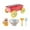 Red, variant on Runquan 5 Pieces Kid Wagon Toy Fun Outdoor Games Sand Toys Set for Yard Beach Garden Red