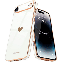 Entronix Case Compatible with iPhone 17 Air - [Flexible] Luxury Glossy Heart