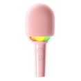thumbnail image 1 of Micrófono de canto inalámbrico Bluetooth micrófono estable sonido integrado portátil micrófono de mano para el hogar rosa, 1 of 8