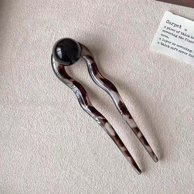 Fiudx Liquidación de ahorros de verano Nueva horquilla china en forma de U para mujer con una alta gama que incluye un moño redondo y un accesorio para el cabello