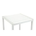 thumbnail image 3 of Pemberly Row Petite Table de Bar Moderne en Aluminium 43x28 Pouces Blanche, 3 of 3