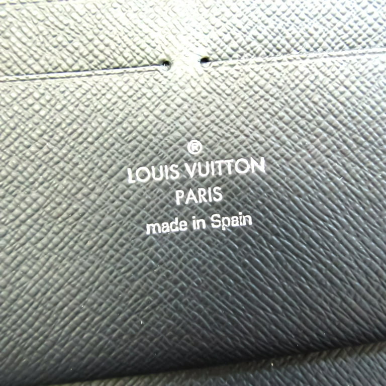 Authenticated used Louis Vuitton Taiga Zippy Organizer NM M30056 Men's Taiga Leather Long Wallet (Bi-Fold) Noir, Size: (HxWxD): 12cm x 21cm x 2cm /