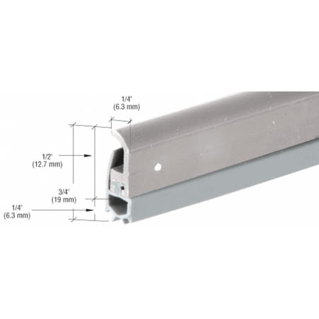 - CRL Aluminum Extruded with Triple Finger Vinyl Weatherseal for 72