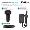 thumbnail image 4 of KRAUS Garbage Disposal Air Switch Kit in Matte Black with Push Button, AC Adapter, Power Cord, and Air Tube Included, 4 of 11