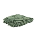 thumbnail image 3 of HomeRoots 518840 Green Woven 100 Percent Woven Textured Cotton Throw Blanket, 3 of 4