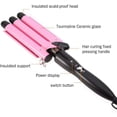 thumbnail image 2 of Hair Curling Iron 1 inch 3 Barrel Hair Crimper Ceramic Two Gear Temperature Control Hair Waving Styling Tools, 2 of 6