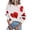 White, variant on Vedolay Womens Sweaters Women's 2023 Long Sleeve Neck Oversized Pullover Sweater Knit Tops,Red M