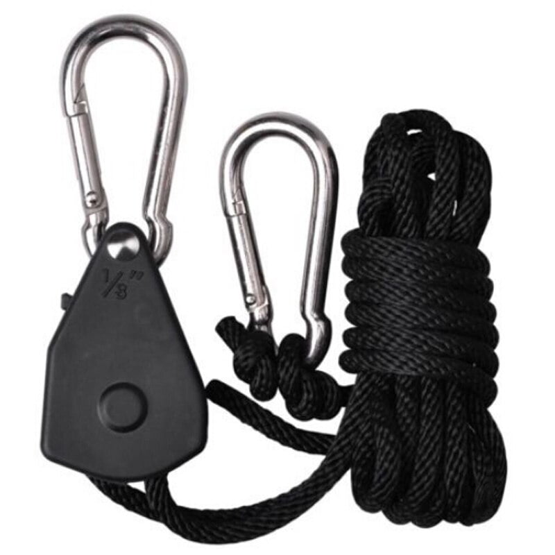 tie down 10 pack Ratchet hanger easily adjustable rope Clip Hanger carabiner, 